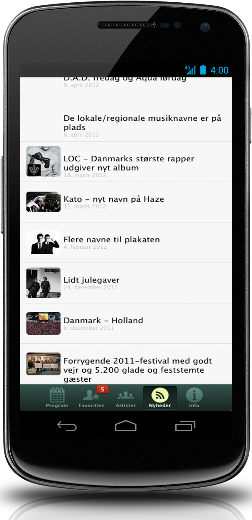 Application mobile multi-plateformes du Festival Haze développée à Grenoble