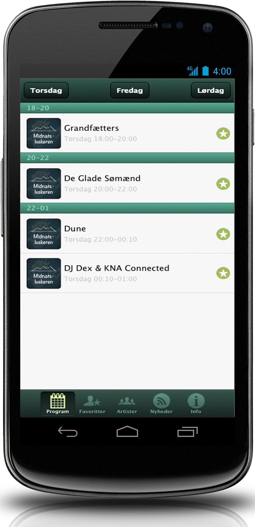 Application mobile multi-plateformes du Festival Haze développée à Grenoble