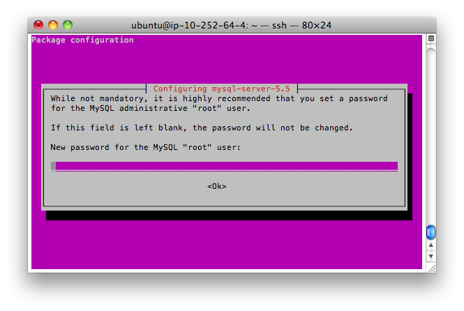 ssh ubuntu ec2 install mysql