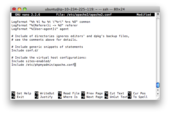 configure apache phpmyadmin ubuntu ec2